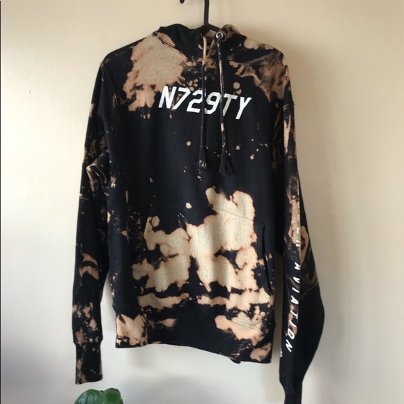 Acid washed champion hoodie